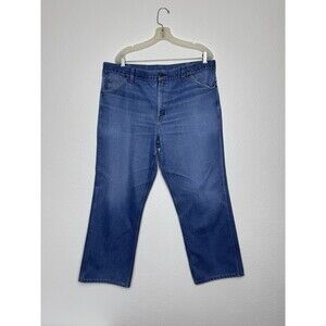 Vintage 1970s? JC Penneys Big Mac Blue Jeans Faded Farm Distressed Union 38x28